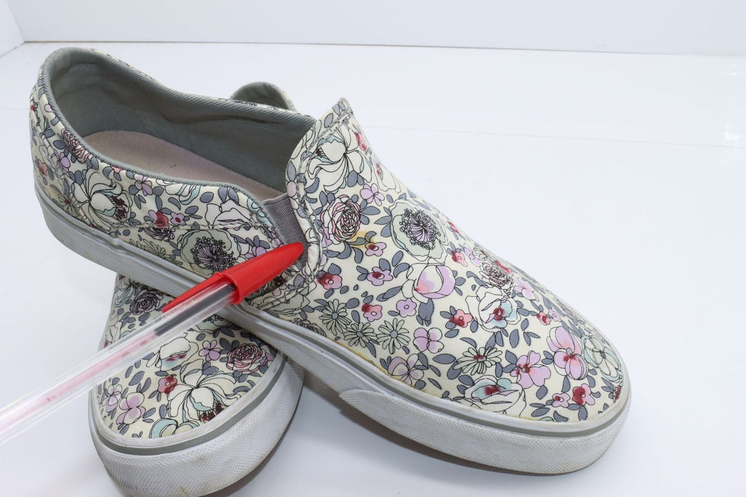 Vans Slip On Basse Bianche a fiori Eur 40 Donna