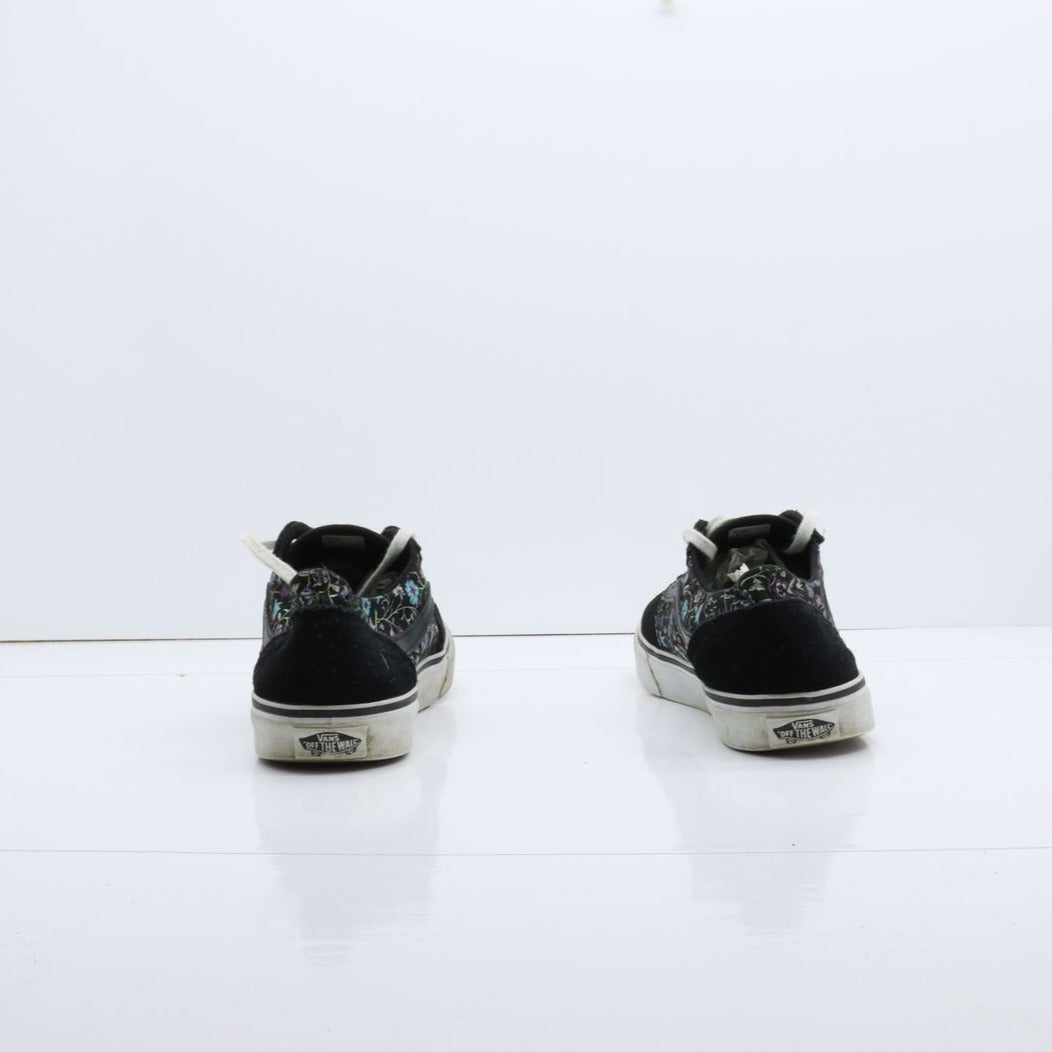 Vans Old Skool Basse Nero a Fiori Eur 40 Donna