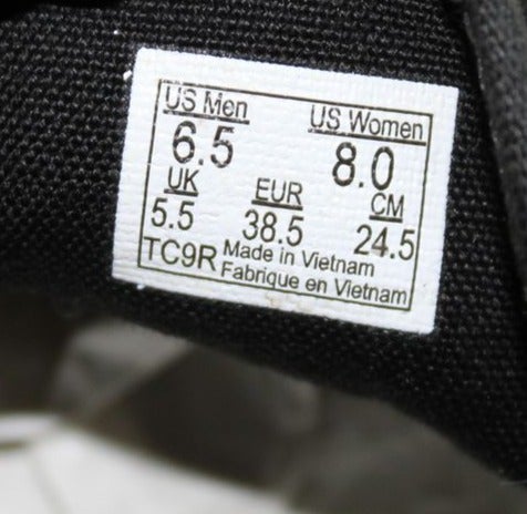 Vans ERA scarpe Nero Basse Eur 38.5 UK 5.5 US Mens 6.5 US Women 8 occhielli oro