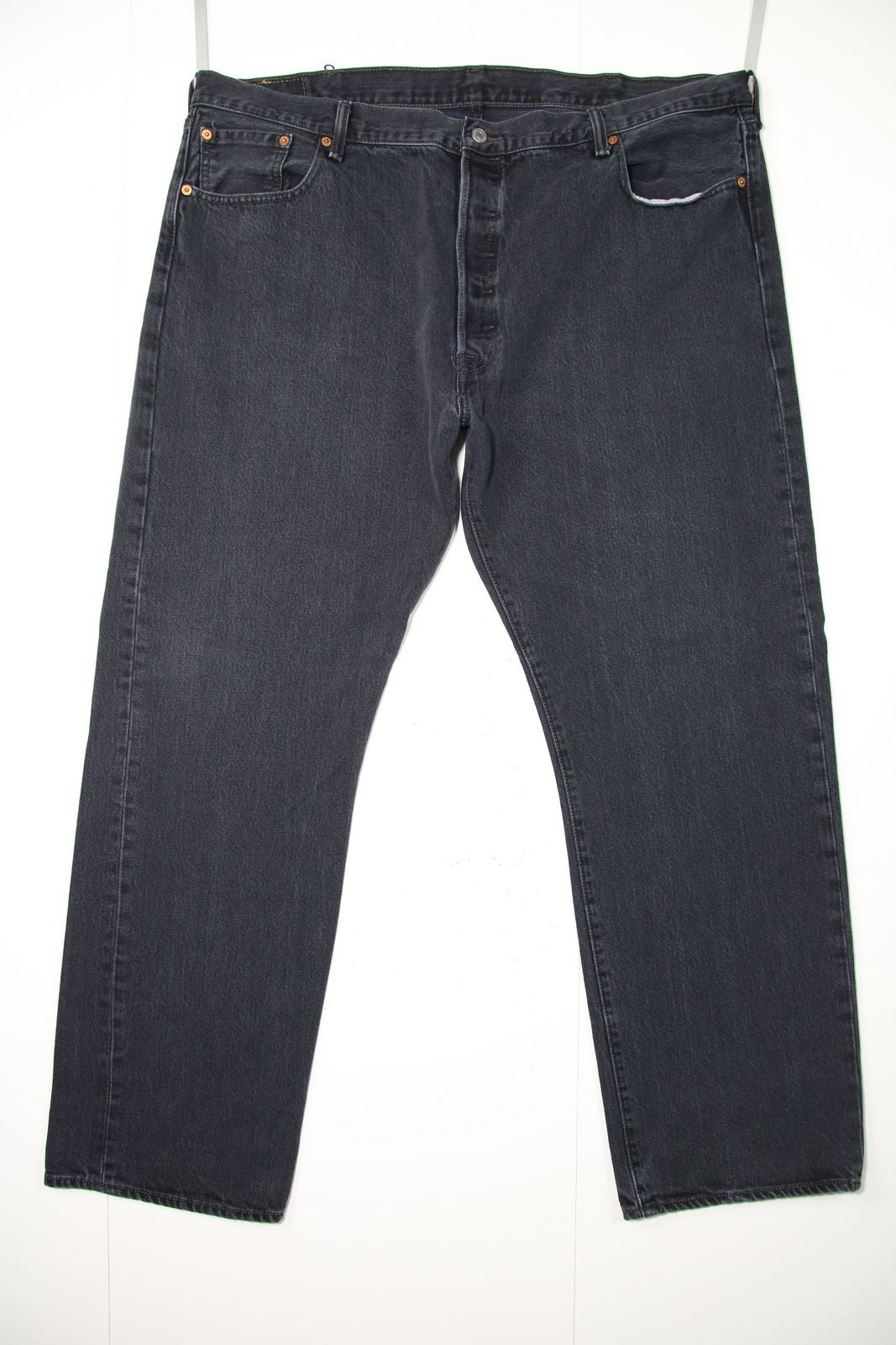 Levi's Straight Fit Nero Denim W40 L32 Jeans Vintage Made in USA