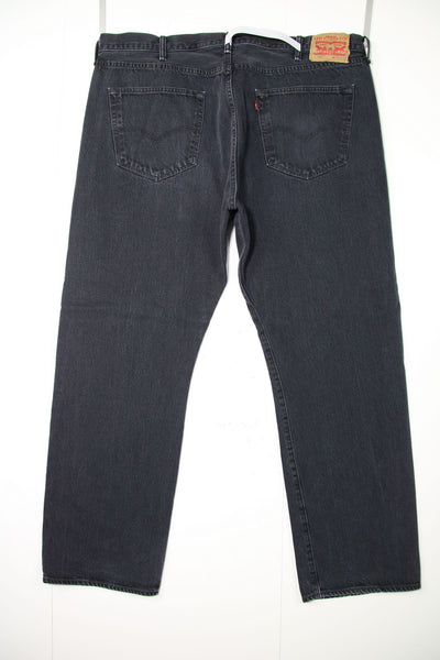 Levi's Straight Fit Nero Denim W40 L32 Jeans Vintage Made in USA