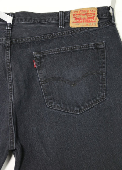 Levi's Straight Fit Nero Denim W40 L32 Jeans Vintage Made in USA