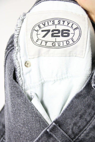 Levi's 726 Orange Tab Nero Denim W36 L32 Jeans Vintage