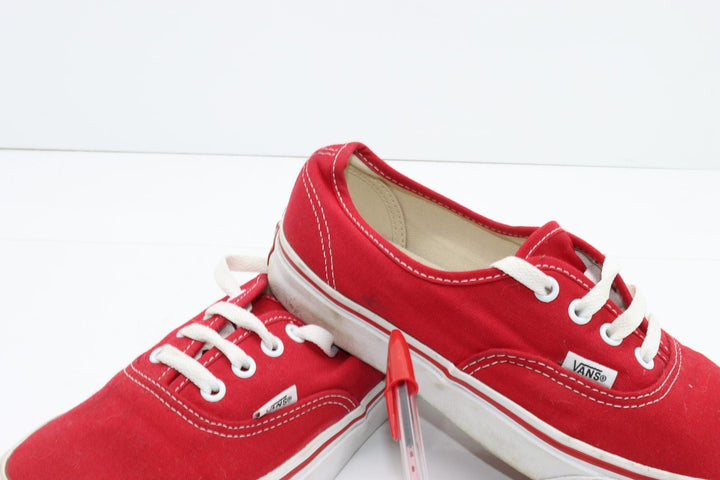 Vans Authentic Basse Rosso Eur 38 Unisex
