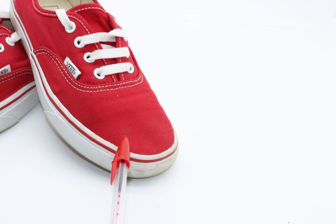 Vans Authentic Basse Rosso Eur 38 Unisex