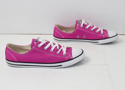 Converse All Star Nuove con Scatola scarpe Pink Basse Eur 40.5 UK 6.5 US 9 in Tela