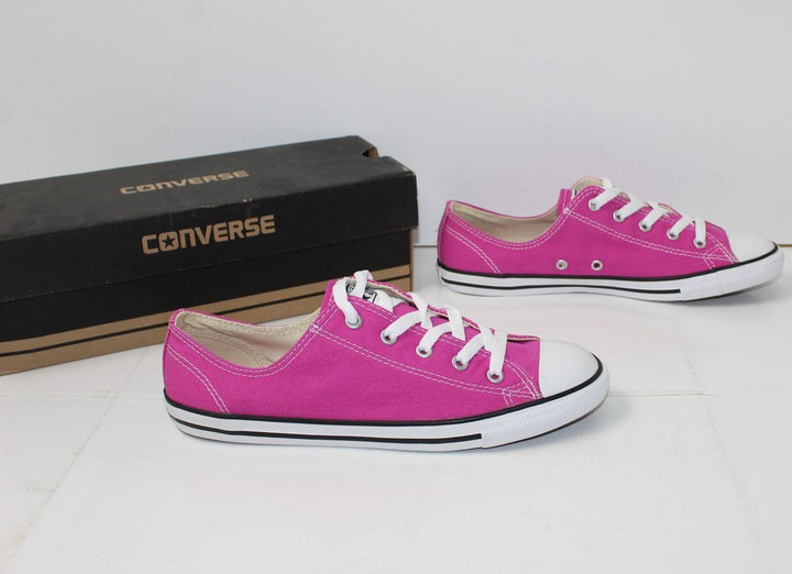 Converse All Star Eur 40 UK 6 US 8.5 Nuove con Scatola scarpe Pink Basse in Tela