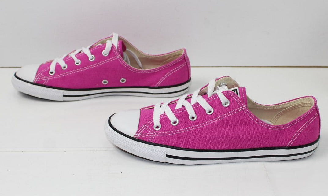 Converse All Star Eur 40 UK 6 US 8.5 Nuove con Scatola scarpe Pink Basse in Tela