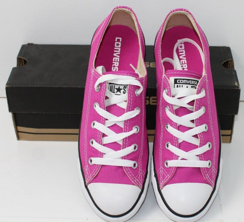 Converse All Star Eur 40 UK 6 US 8.5 Nuove con Scatola scarpe Pink Basse in Tela