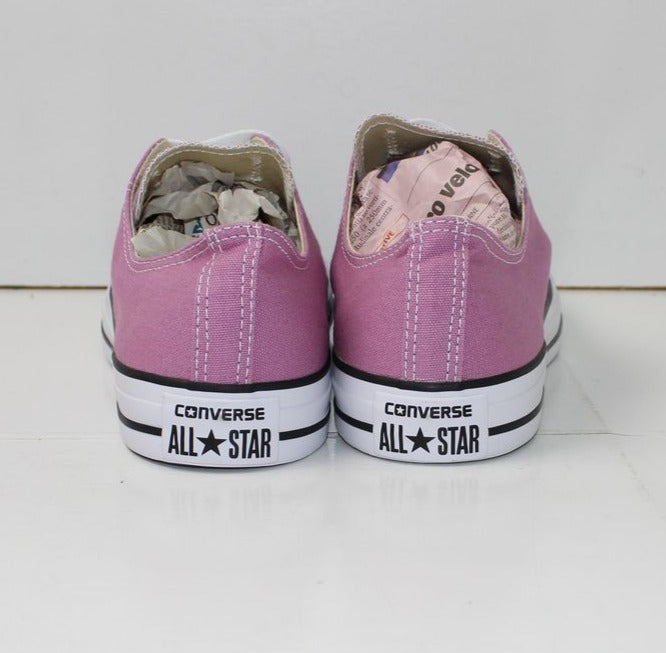 Converse All Star Nuove con Scatola scarpe Powder Purple Basse Eur 42.5 UK 9 Mens 9 Wo's 11 in Tela