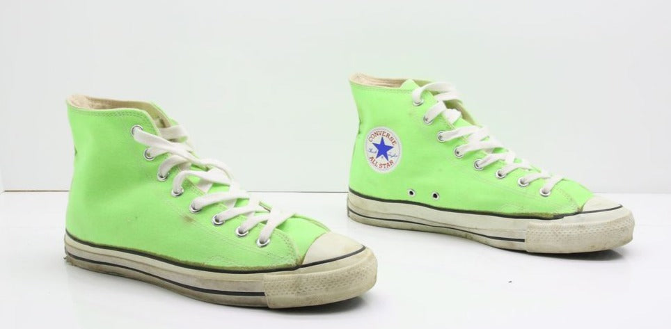 Converse All Star Made in USA Alte Col. Verde Fluo US 11