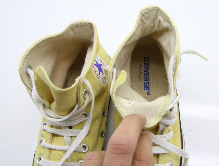 Converse All Star Made in USA Alte Col. Giallo US 6.5