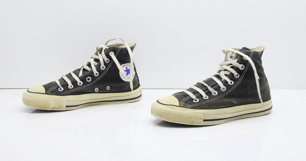 Converse All Star Made in USA Alte Col. Nero US 7 scarpe vintage