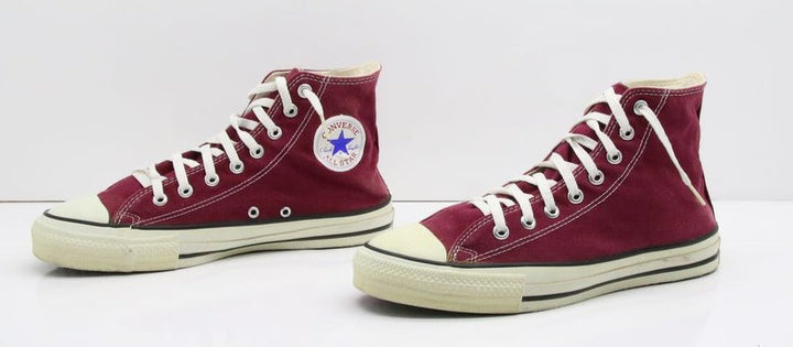 Converse All Star Made in USA Alte Col. Bordeaux US 9.5 scarpe vintage