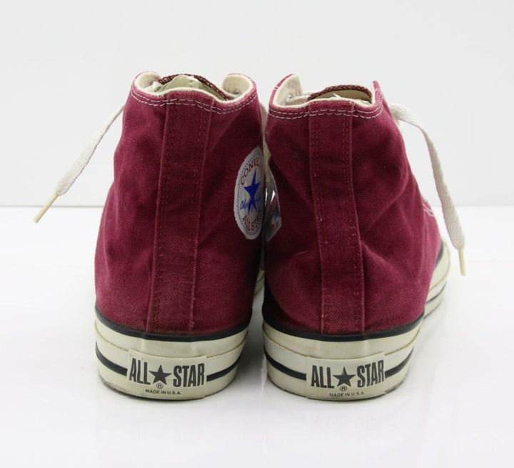 Converse All Star Made in USA Alte Col. Bordeaux US 9.5 scarpe vintage