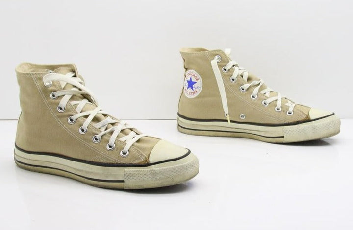 Converse All Star Made in USA Alte Col. Sabbia US 8 scarpe vintage