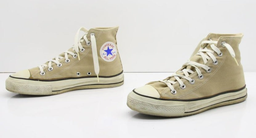 Converse All Star Made in USA Alte Col. Sabbia US 8 scarpe vintage