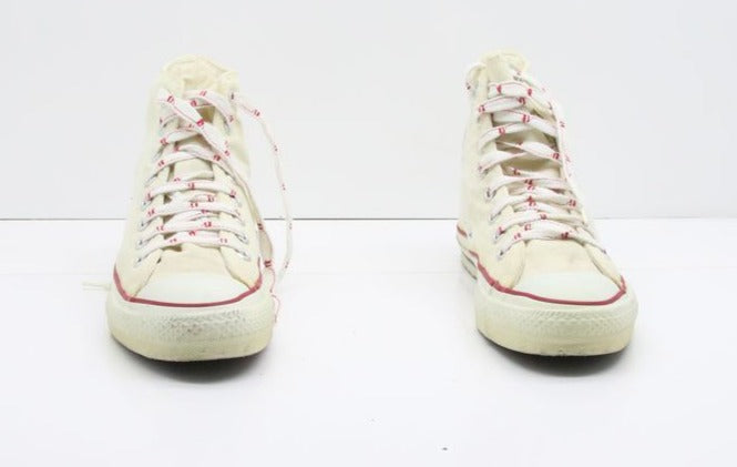Converse All Star Made in USA Alte Col. Bianco US 6.5 scarpe vintage