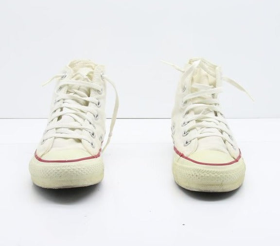 Converse All Star Made in USA Alte Col. Bianco US 4 scarpe vintage
