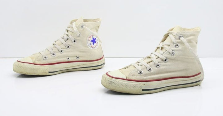 Converse All Star Made in USA Alte Col. Bianco US 4.5 scarpe vintage