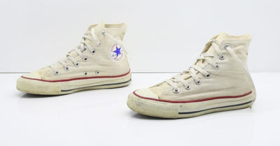 Converse All Star Made in USA Alte Col. Bianco US 4.5 scarpe vintage