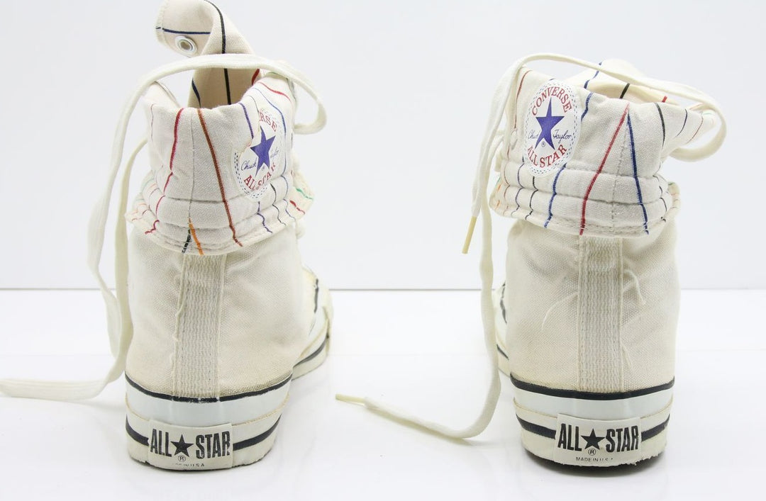 Converse All Star Made in USA Alte Col. Bianco US 7.5 scarpe vintage