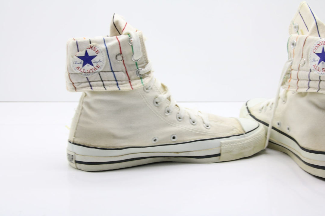Converse All Star Made in USA Alte Col. Bianco US 7.5 scarpe vintage