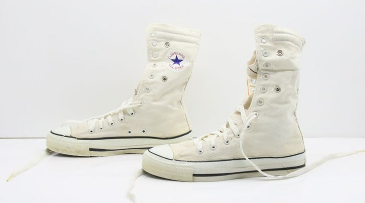 Converse All Star Made in USA Alte Col. Bianco US 7.5 scarpe vintage