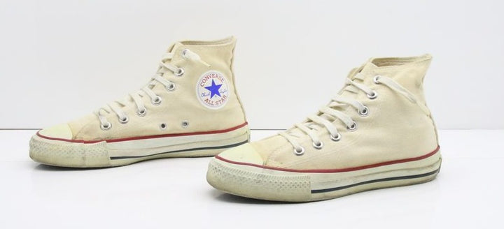 Converse All Star Made in USA Alte Col. Bianco US 5 scarpe vintage