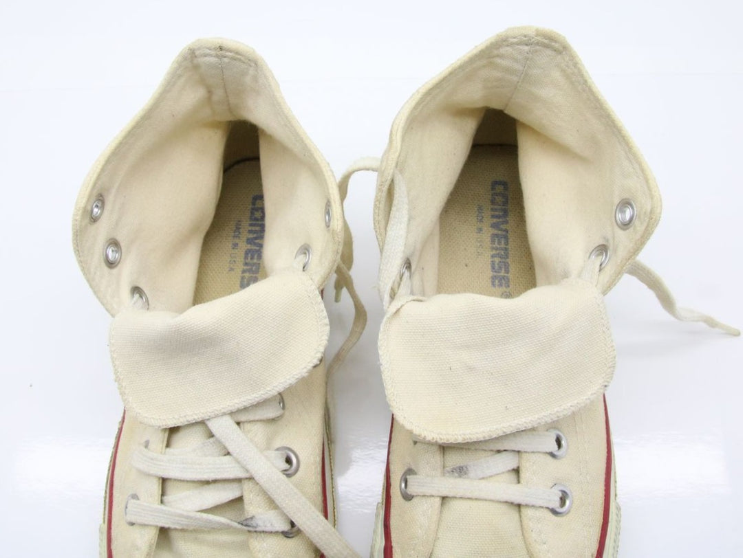 Converse All Star Made in USA Alte Col. Bianco US 5 scarpe vintage