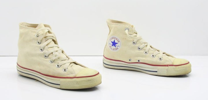 Converse All Star Made in USA Alte Col. Bianco US 6 scarpe vintage