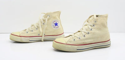 Converse All Star Made in USA Alte Col. Bianco US 6 scarpe vintage