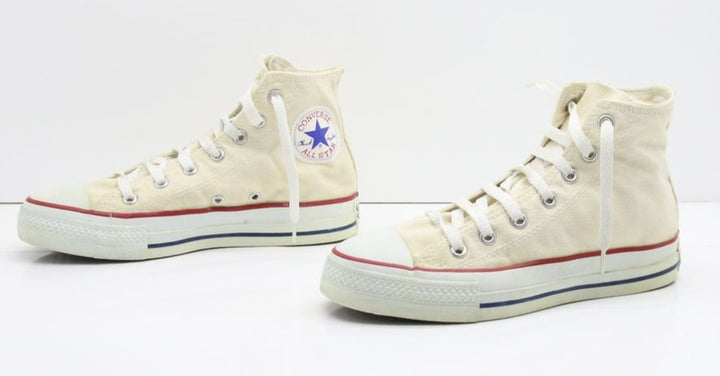 Converse All Star Made in USA Alte Col. Bianco US 5.5 scarpe vintage