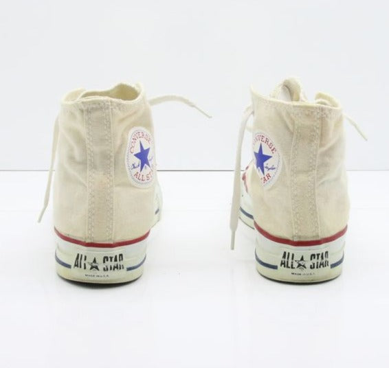 Converse All Star Made in USA Alte Col. Bianco US 5.5 scarpe vintage