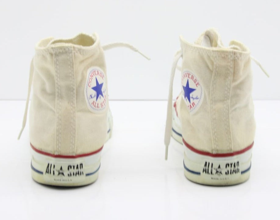 Converse All Star Made in USA Alte Col. Bianco US 5.5 scarpe vintage