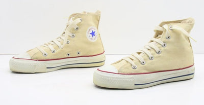 Converse All Star Made in USA Alte Col. Bianco US 4 scarpe vintage