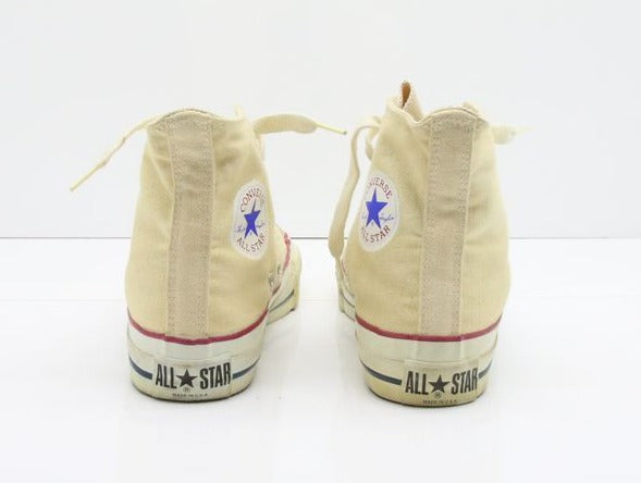 Converse All Star Made in USA Alte Col. Bianco US 4 scarpe vintage