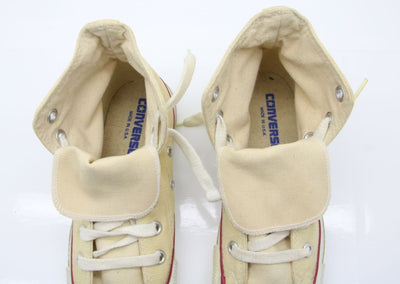 Converse All Star Made in USA Alte Col. Bianco US 4 scarpe vintage