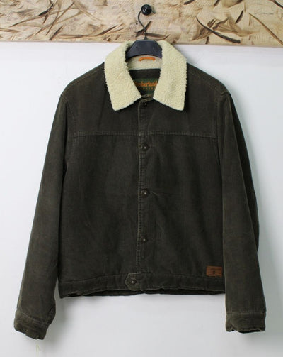 Timberland Giacca Sherpa Tg. M Velluto Verde Militare