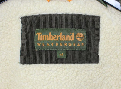 Timberland Giacca Sherpa Tg. M Velluto Verde Militare