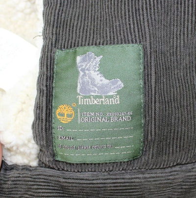 Timberland Giacca Sherpa Tg. M Velluto Verde Militare