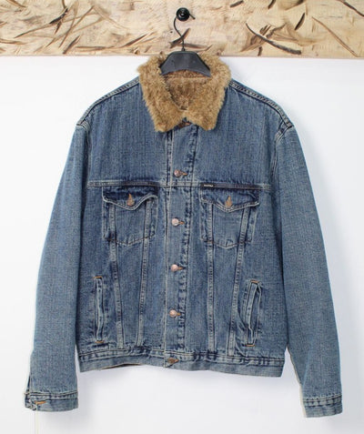 WPM Giacca di Jeans Sherpa Tg. L Denim