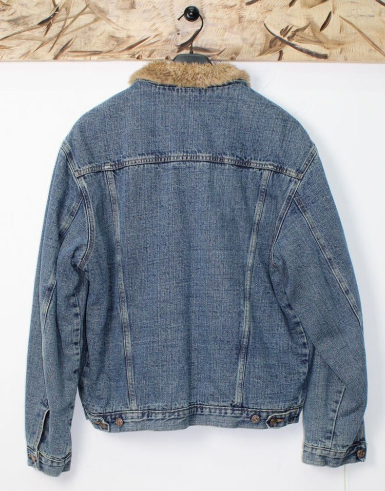 WPM Giacca di Jeans Sherpa Tg. L Denim