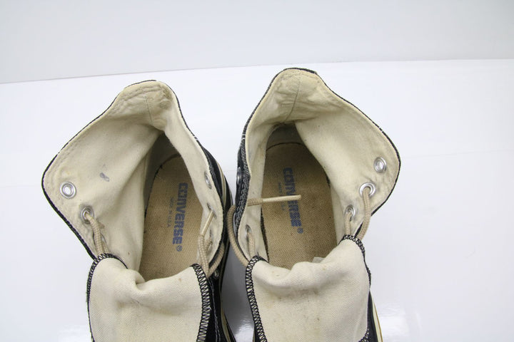 Converse All Star Platform Made in USA Alte Col. Nero scarpe vintage