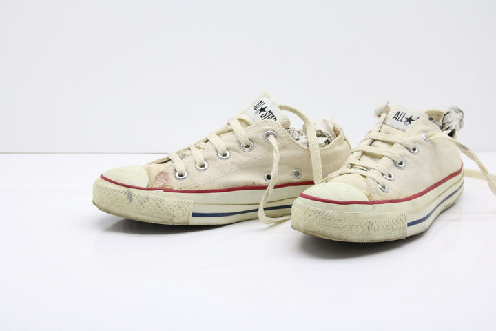 Converse All Star Made in USA Basse US 4 Col. Bianco scarpe vintage