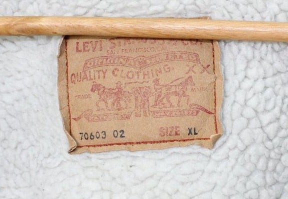 Levi's 70603 Sherpa Giacca di Jeans Tg. XL Denim