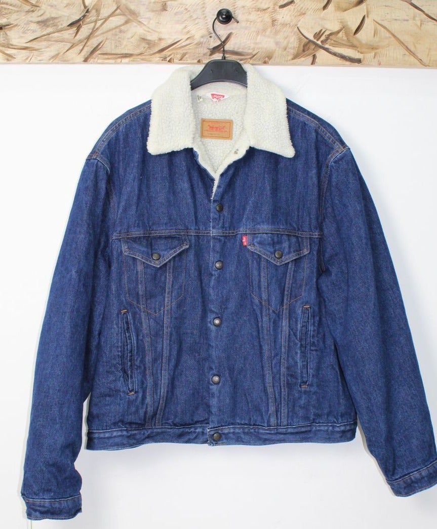 Levi's Sherpa Giacca di Jeans Tg. 50 Denim