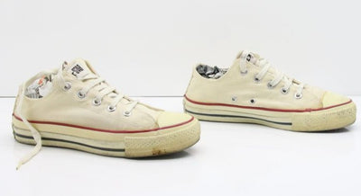 Converse All Star Made in USA Basse US 4 Col. Bianco scarpe vintage