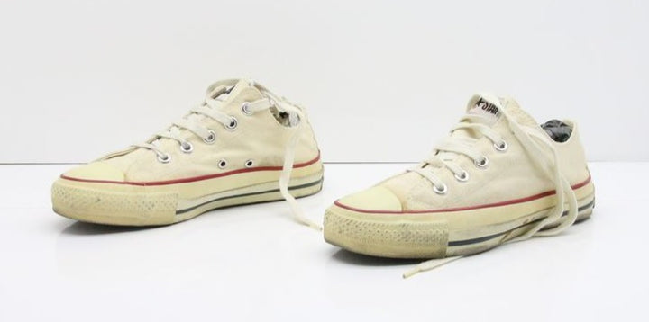 Converse All Star Made in USA Basse US 4 Col. Bianco scarpe vintage