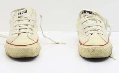 Converse All Star Made in USA Basse US 4 Col. Bianco scarpe vintage